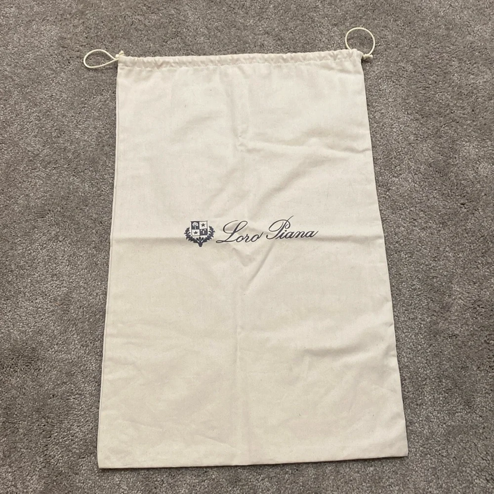 Lori Piana canvas dust bag